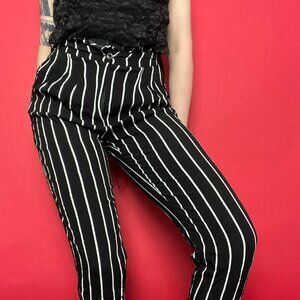 Forever 21  / Black pinstriped casual dress pants...